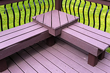 Stone and Wooden Bench