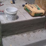 Concrete stair repair