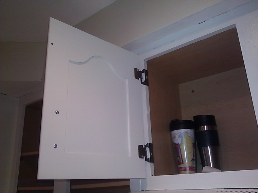 Re-installing cabinet hardware